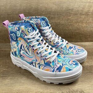 VANS Sentry WC Swirl Pastels High Top Shoes Sneakers Women's Size 6.5 RARE NEW